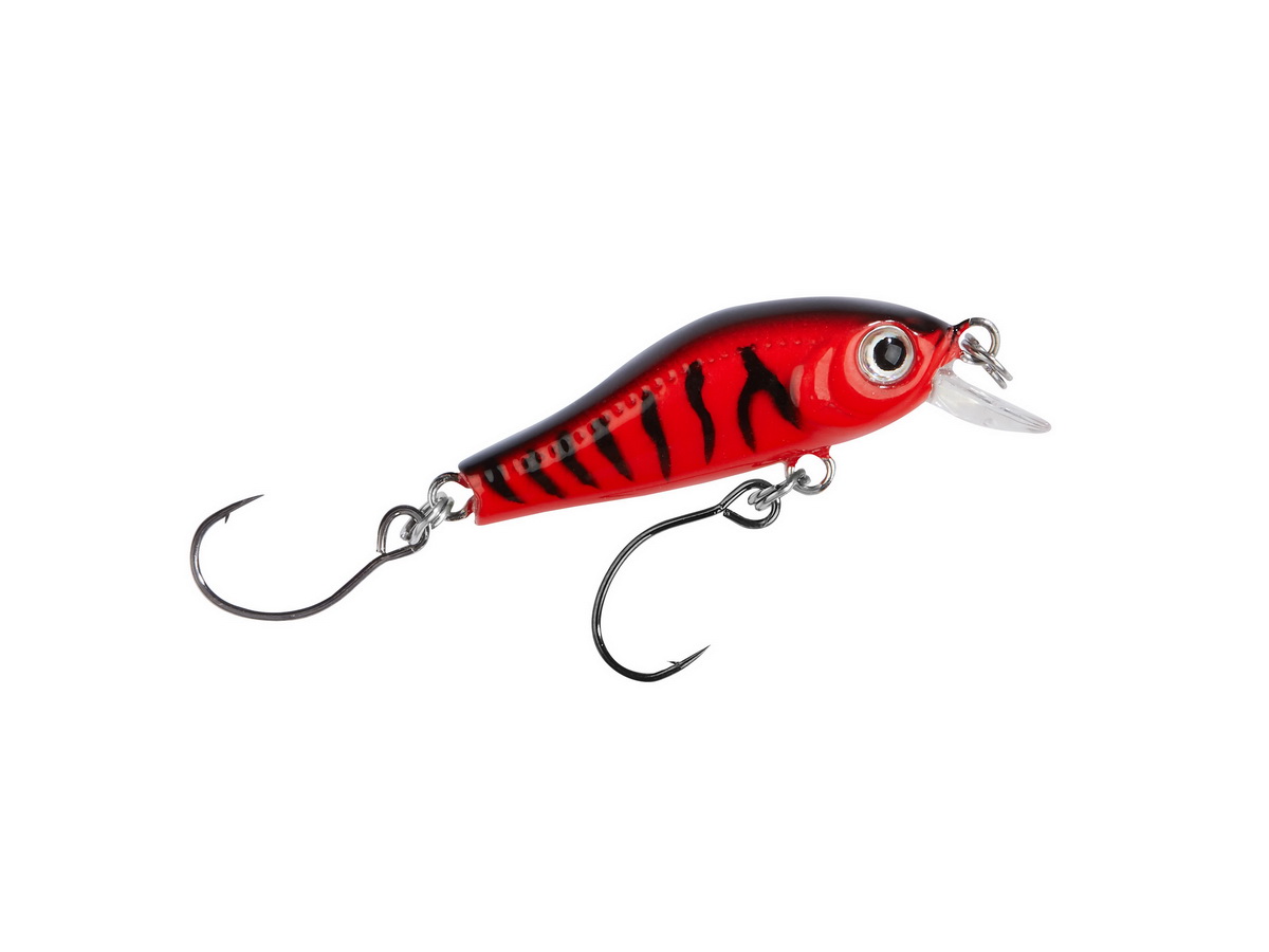 BALZER Trout Attack Minnow Wobbler UV gelb-blau 3,5cm 2g — 3.50 rot