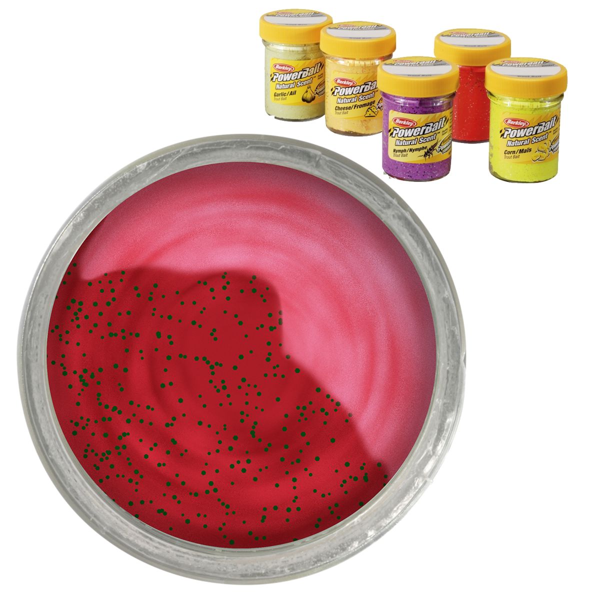 BERKLEY PowerBait Trout Bait Turbo Dough Strawberry Dream 50g