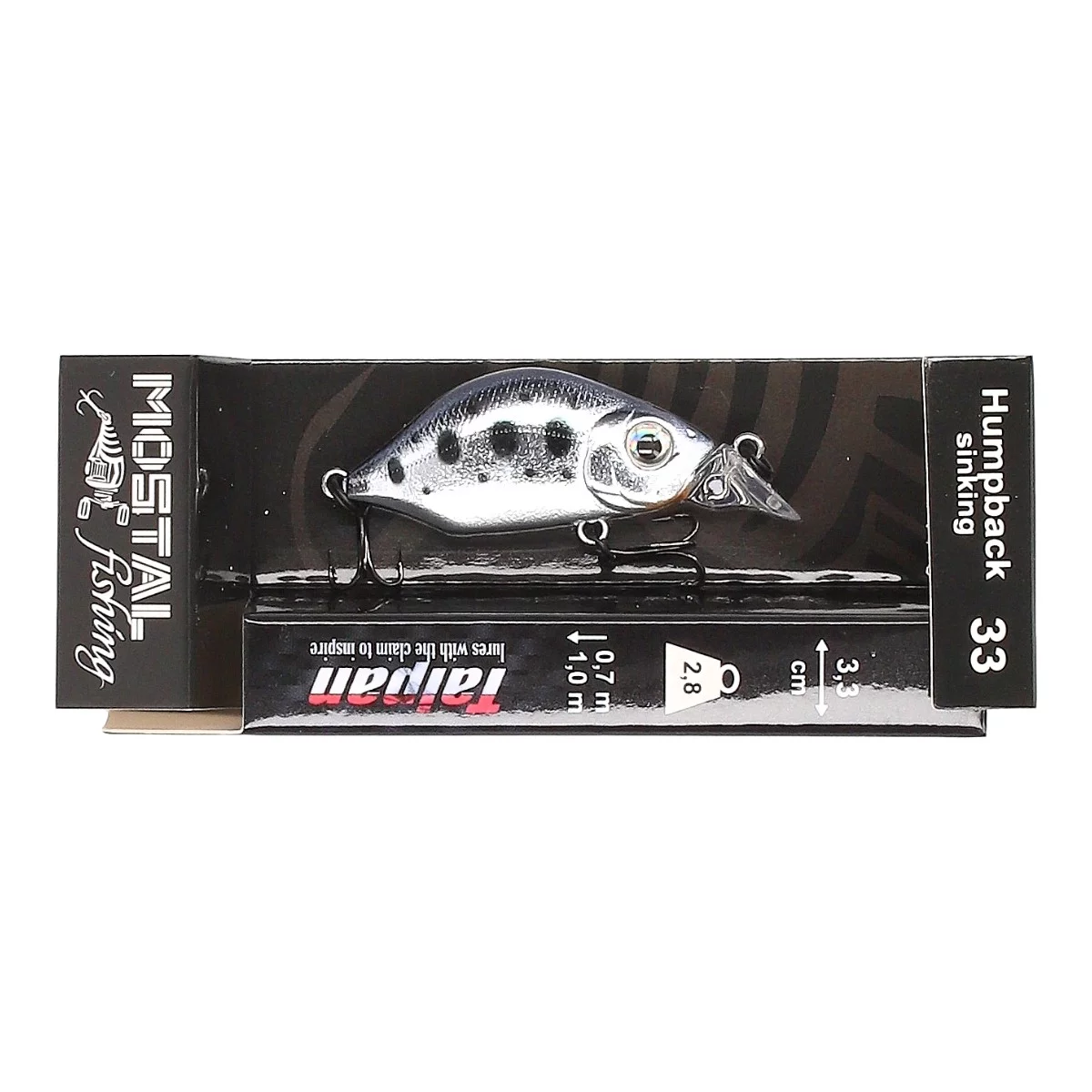 TAIPAN Humpback Chrome Trout 33mm