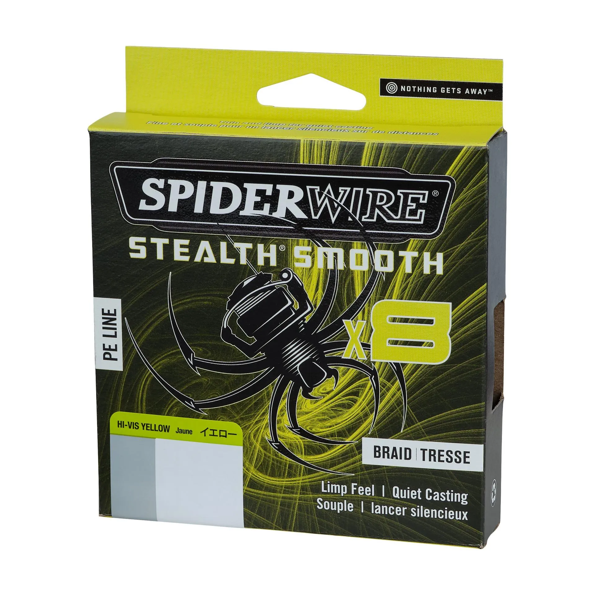 SPIDERWIRE Stealth Smooth 8 Braid 0,07mm 150m HI-Vis Yellow 6,0kg geflochten