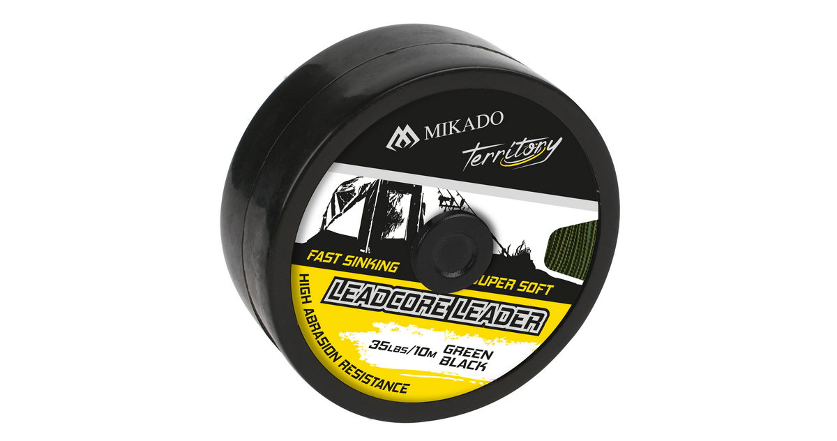 MIKADO Leadcore Leader 35Lbs/10M - Schwarz-Grün - 1st MIKADO Leadcore Leader 35Lbs/10M - Schwarz-Grün - 1st