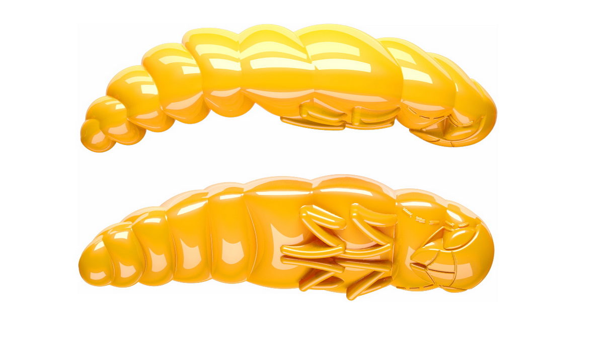 LIBRA LURES Largo 35 Cheese 040-black 10st, Forellenköder, schwimmend und aromatisiert — 3.00 Dark Yellow Krill