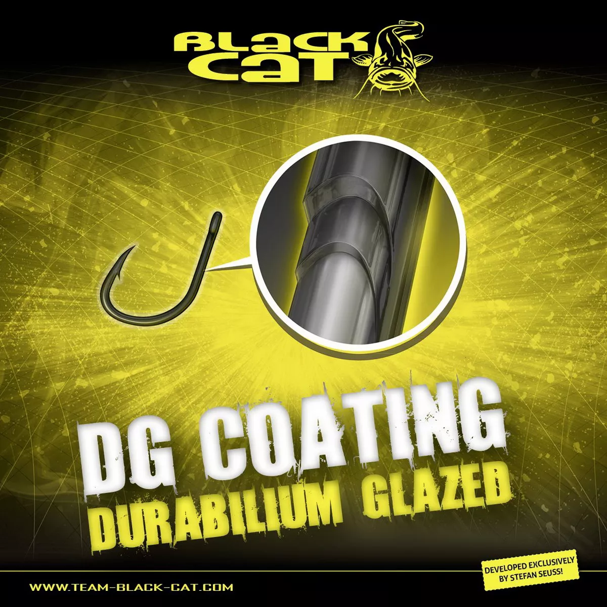 BLACK CAT 7/0 Power Rig Haken DG DG coating