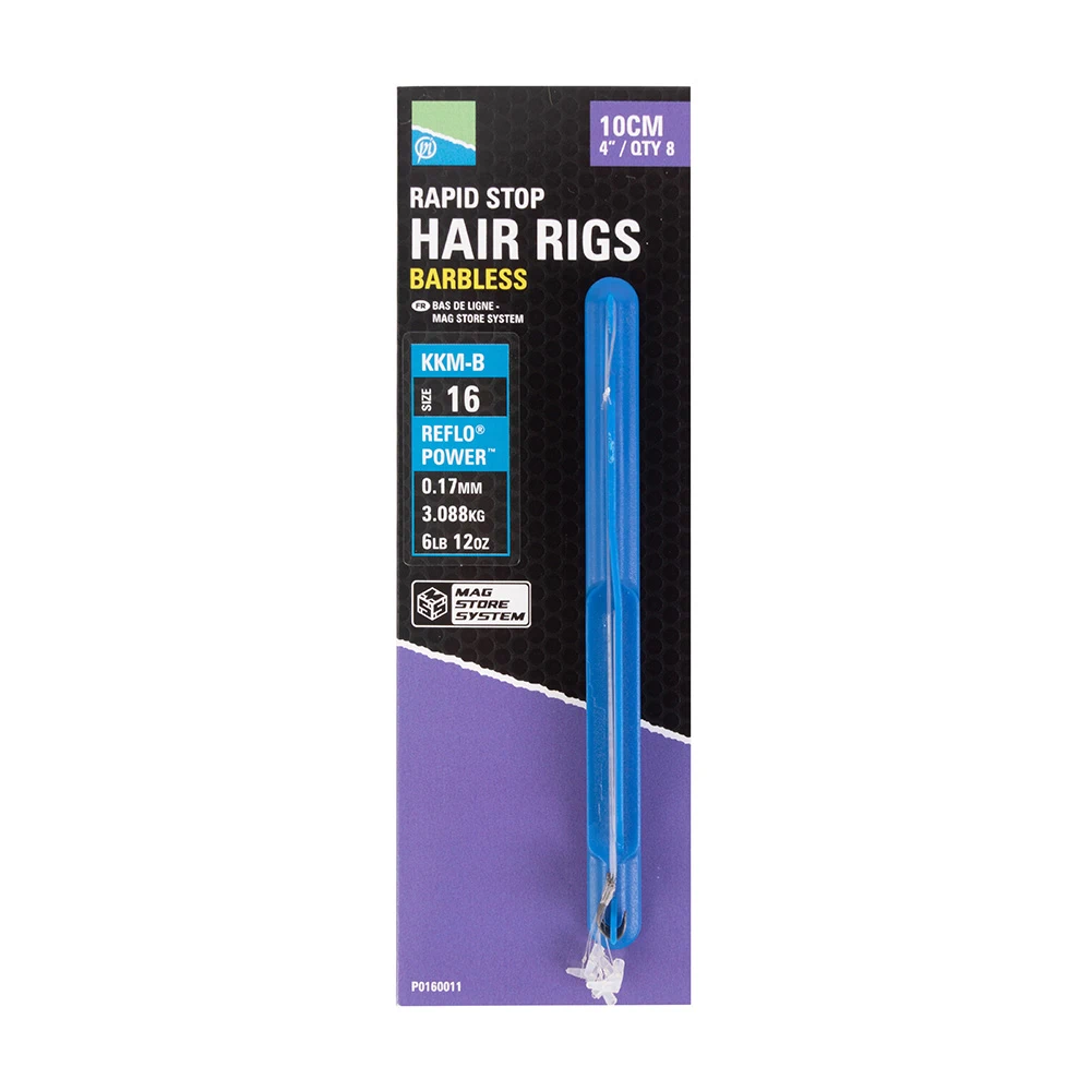 PRESTON MSS Rig - 15" KKM-B MAG STORE RAPID STOP HAIR RIGS
