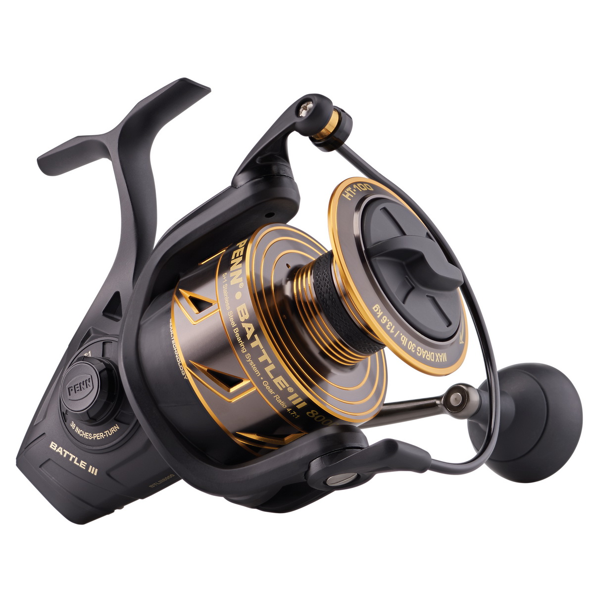 PENN Battle III 8000 Right/Left Spinnrolle