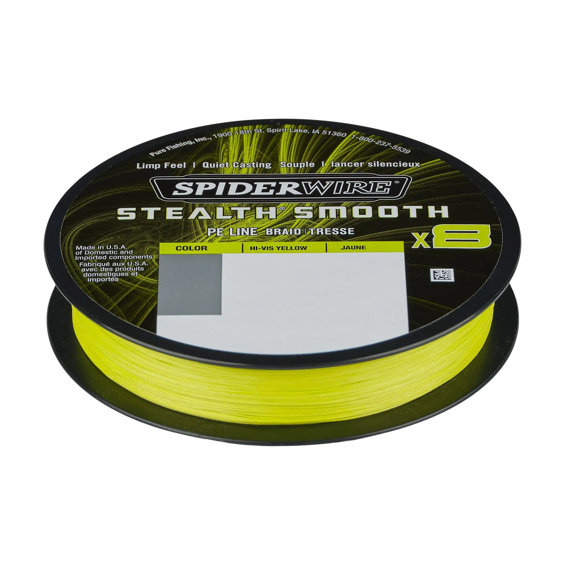 SPIDERWIRE Stealth Smooth 8 Braid 0,09mm 150m HI-Vis Yellow 7,5kg geflochten