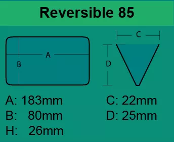 MEIHO Reversible Triangle 85 mm Weiß