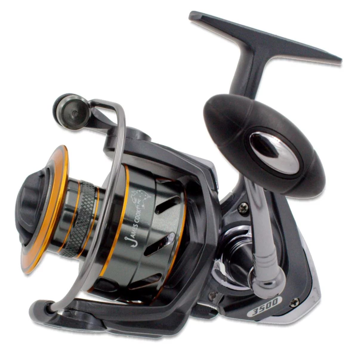 JAMES COOK Alu Pro 3000, Spinnrolle Süßwasser und Salzwasser geeignet. — 3500