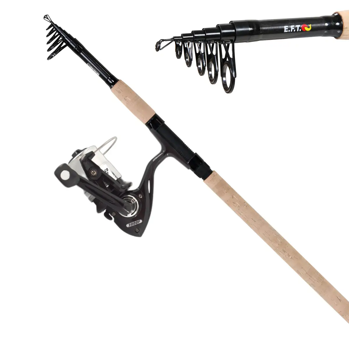 EFT Walker Tele Forelle 3.10m 3-25g Combo mit Spin CO 3000 F Mono