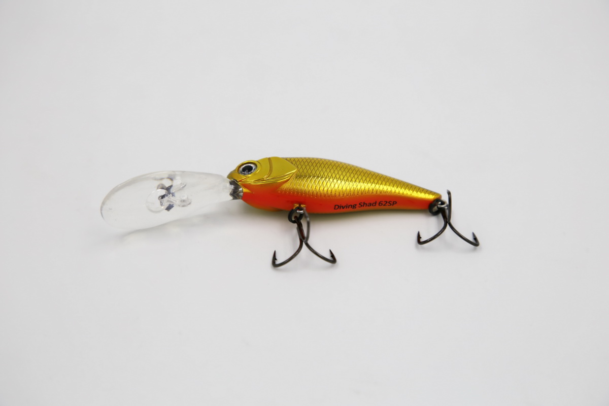 TAIPAN Diving Shad Chrome Gold 62mm