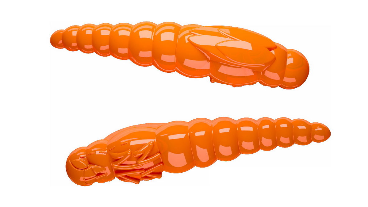LIBRA LURES Largo Slim 28 Cheese 011-hot orange 15st, Forellenköder, schwimmend und aromatisiert