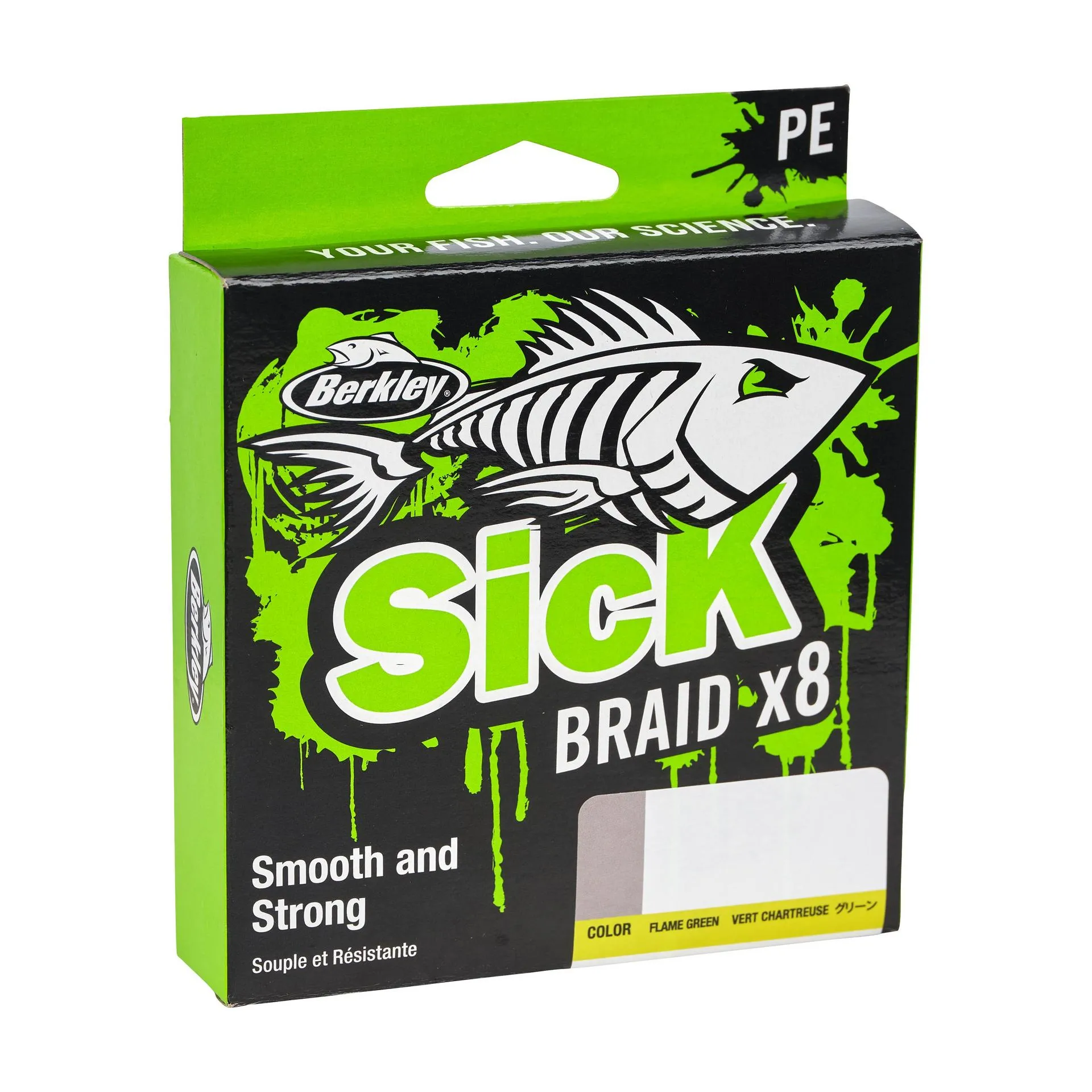 BERKLEY Sick Braid 8X Flame Green 0.29 mm 300m 26.4kg