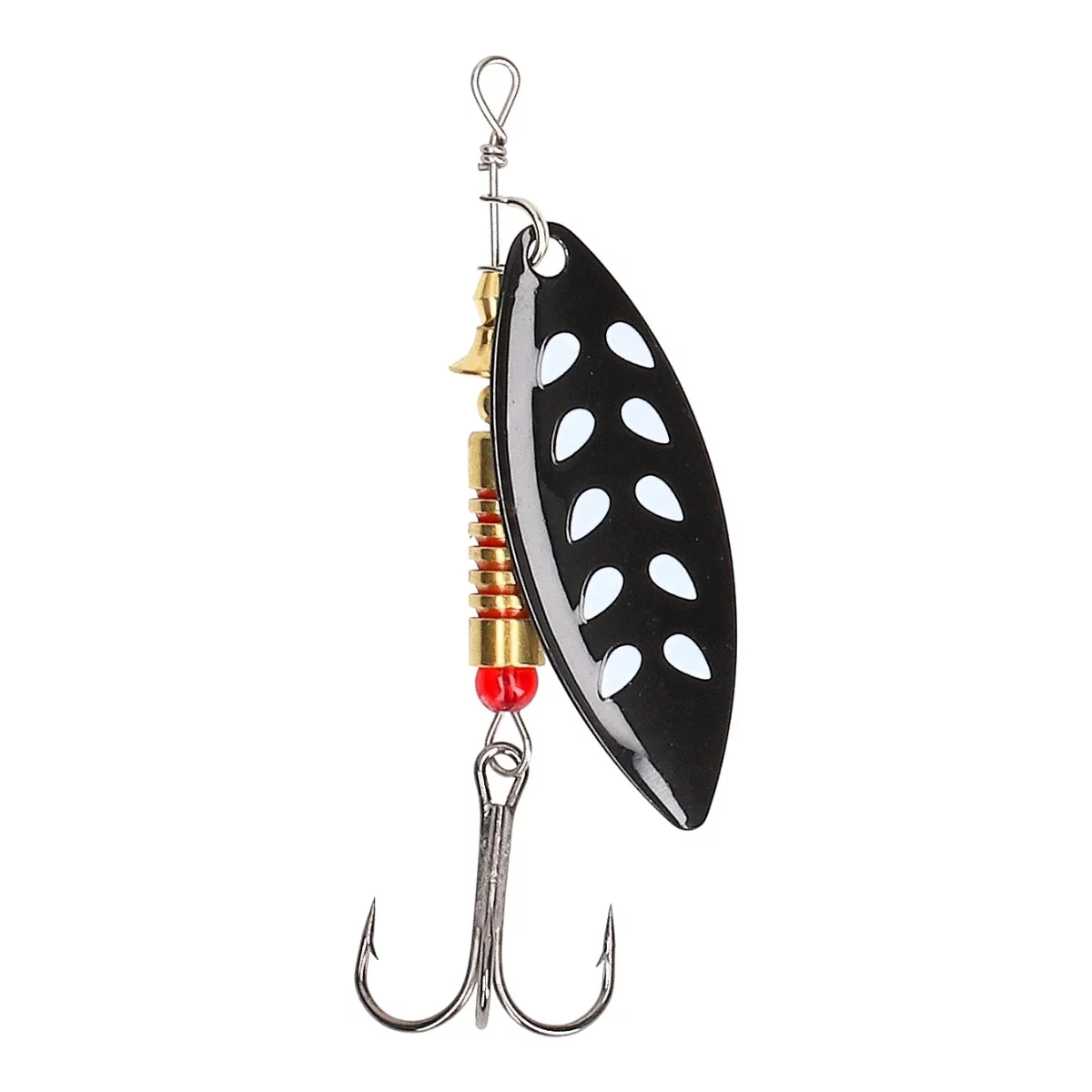 MOSTAL Slim Spin Silver Flex 1, 4g/6cm — 0black white