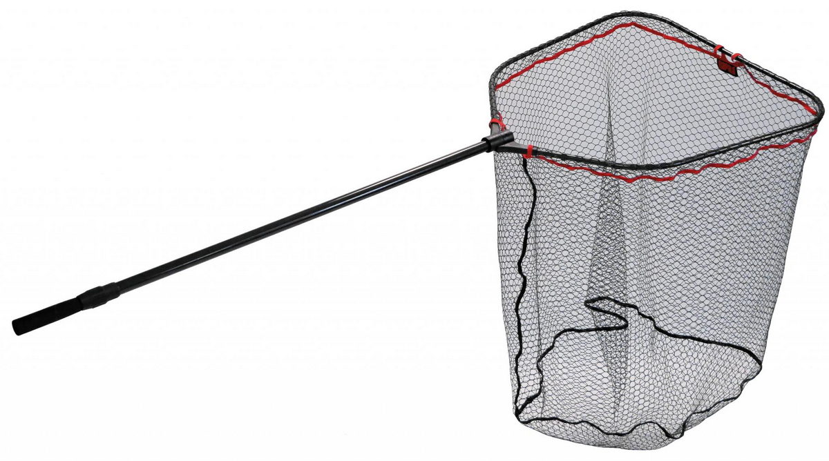 RAPALA Karbon Big Pike Net Depth : 80cm Handle : 1,0 + 1,0m 20mm Maschen 80x70cm , folded,