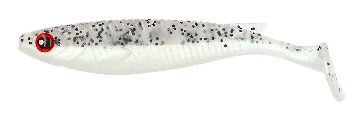 MOSTAL Taipan Zander 10cm / 8g 5 Stück Pearl Pepper UV-Active — 11.5 perl pepper