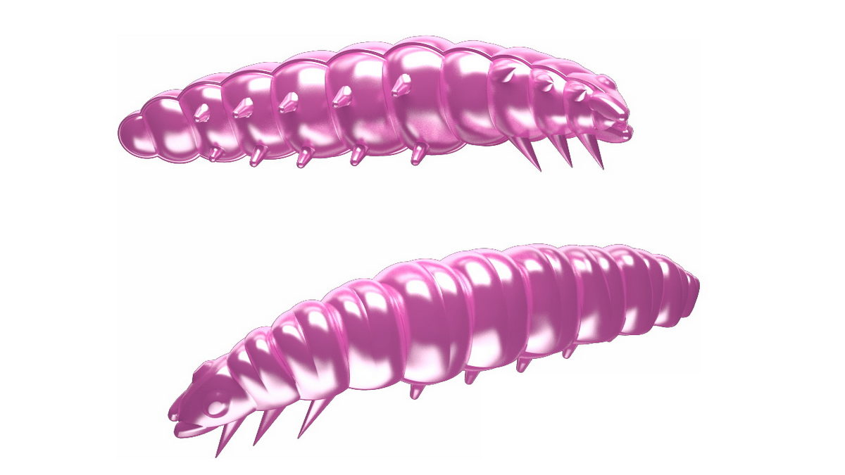 LIBRA LURES Larva 30 Cheese 001-White 15st, Forellenköder, schwimmend und aromatisiert — 2.50 Pink Pearl Cheese