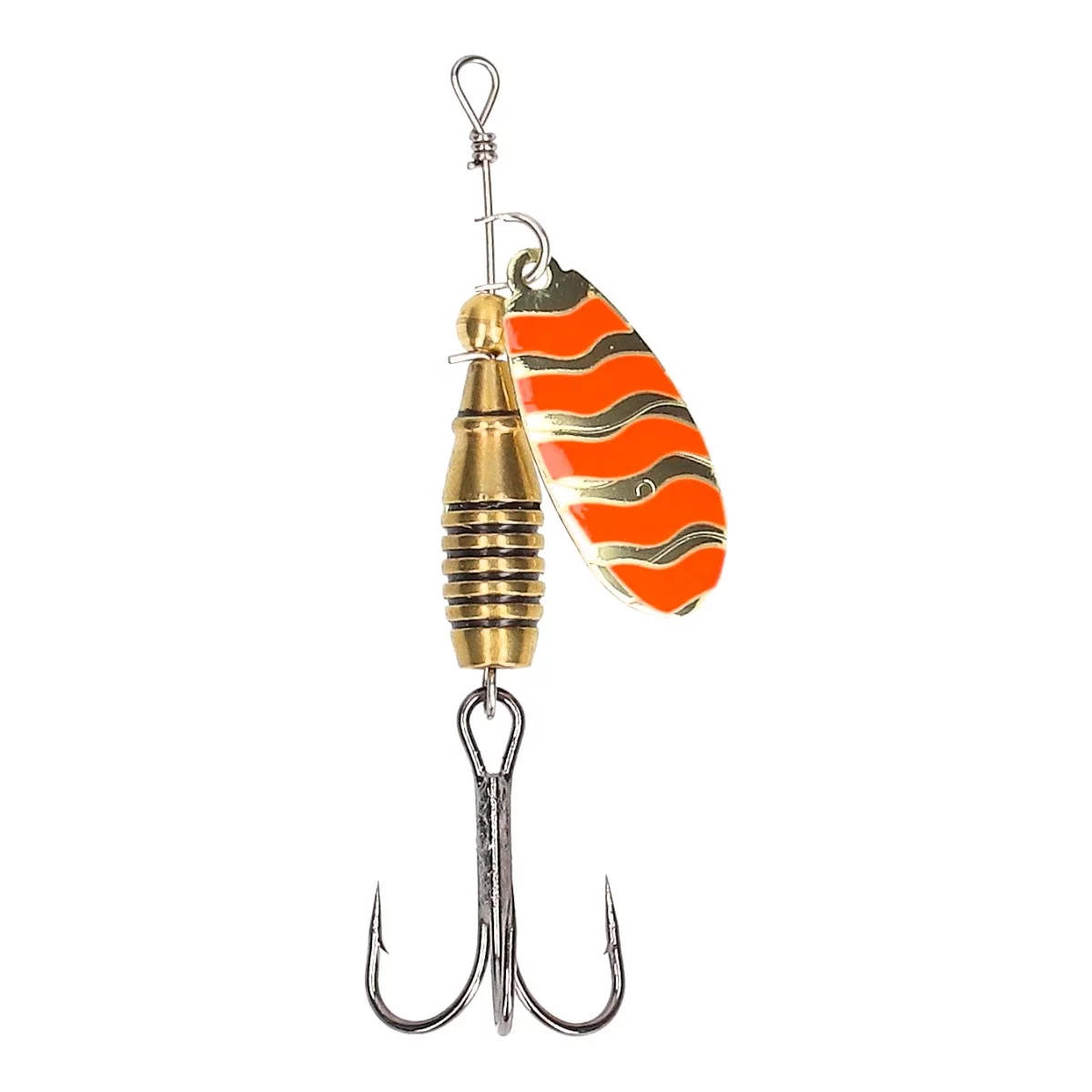MOSTAL Wave Spin Silver 1, 4g/5.5cm — 1 gold red