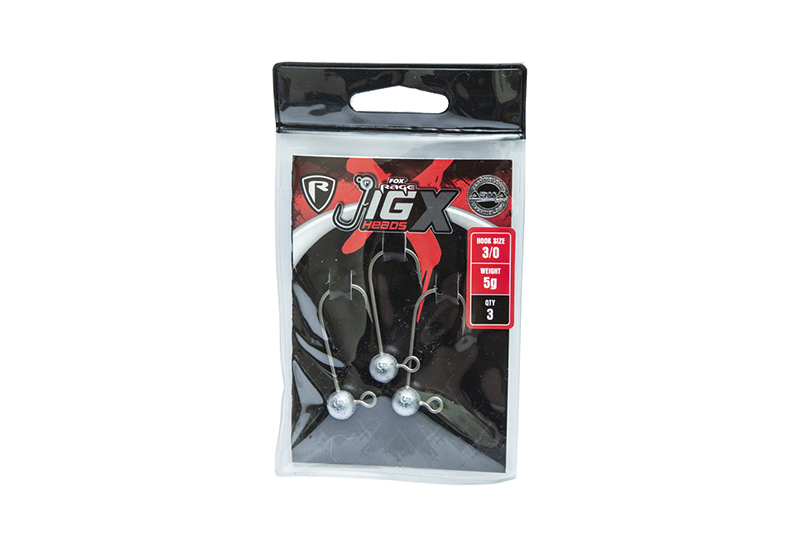FOX RAGE Jig head X size 3/0 / 10g x 3pcs FOX RAGE Jig head X size 3/0 / 10g x 3pcs