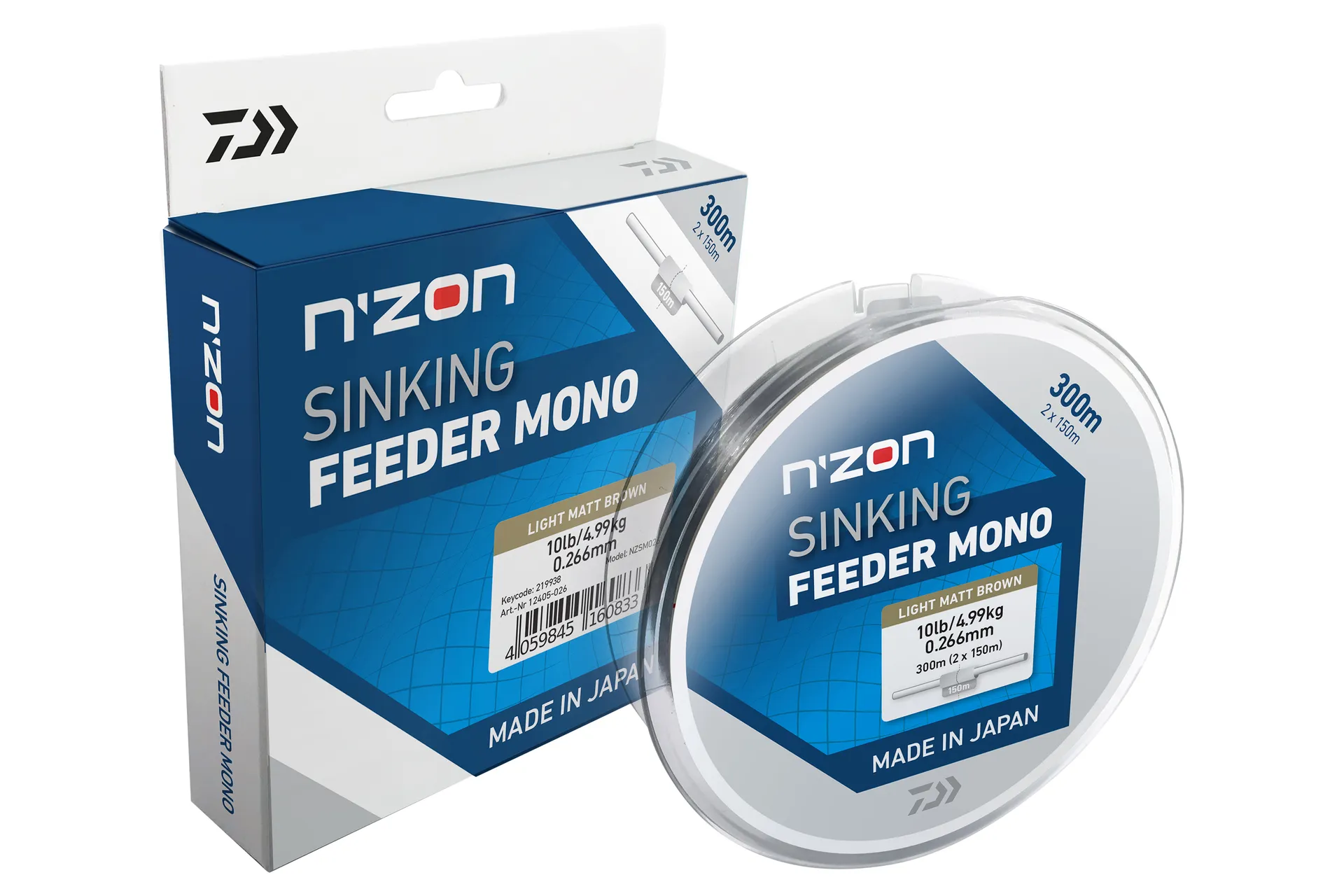 Daiwa N'Zon Sinking Feeder Mono Monofil Schnur