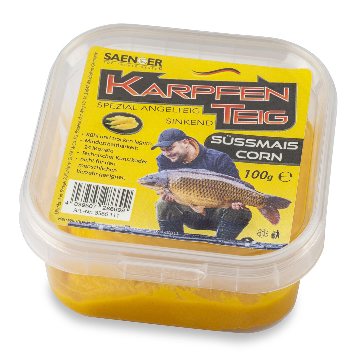 SÄNGER Karpfenteig 100g Süßmais-Corn SÄNGER Karpfenteig 100g Süßmais-Corn