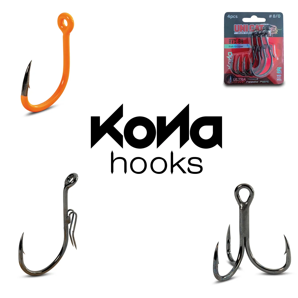 UNI CAT BTX-88 Bait Gripper 4pcs. 5/0 weitere Ansicht