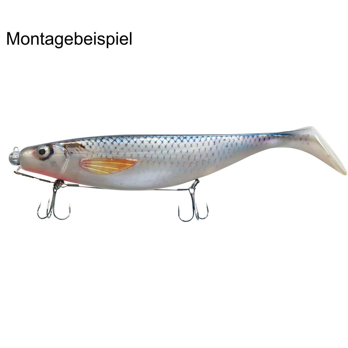 BALZER Gummifisch-System mit Screw Jighead, 9cm 10g