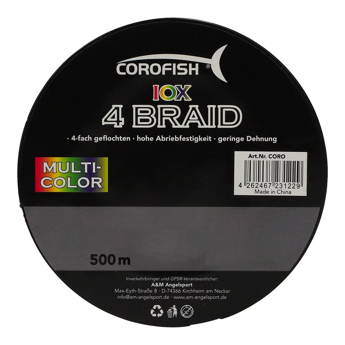 COROFISH IOX 4 Braid 500m geflochtene Schnur alle Durchmesse