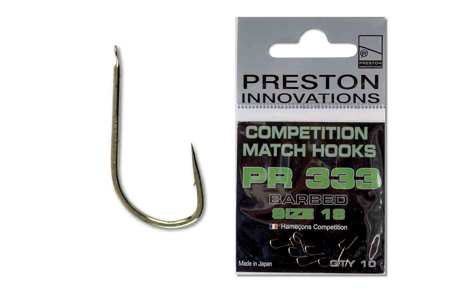 PRESTON Competition Hooks 333 Size 16 PRESTON Competition Hooks 333 Size 16