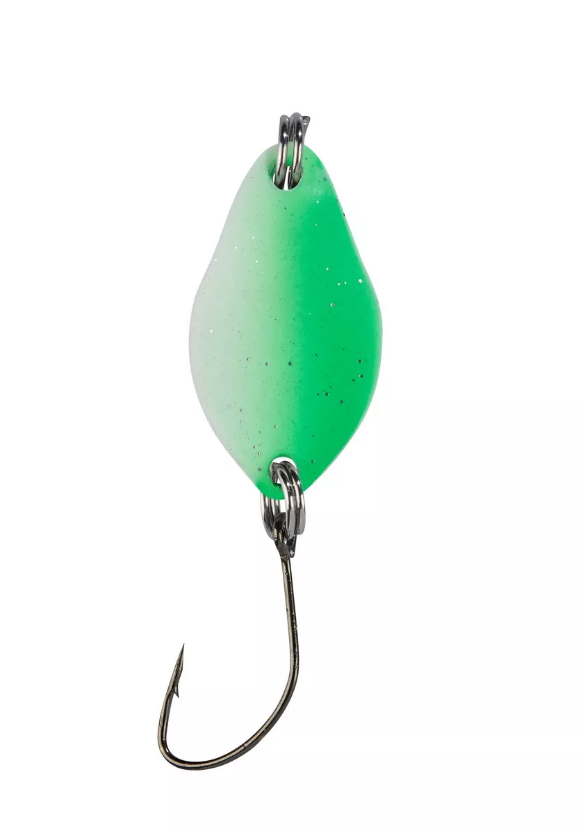 BALZER Trout Attack Spoon Jacky leuchtgrün-weiß 2,5cm 2,5g