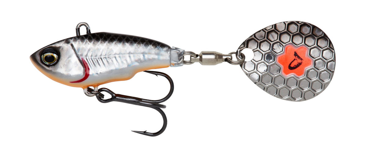 SAVAGE GEAR Fat Tail Spin NL 6.5cm 12.5g S Dirty Silver