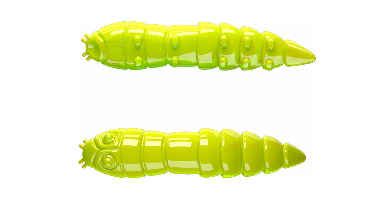 LIBRA LURES Kukolka 27 Cheese 040-black 15st, Forellenköder, schwimmend und aromatisiert — 2.70 Apple Green Cheese