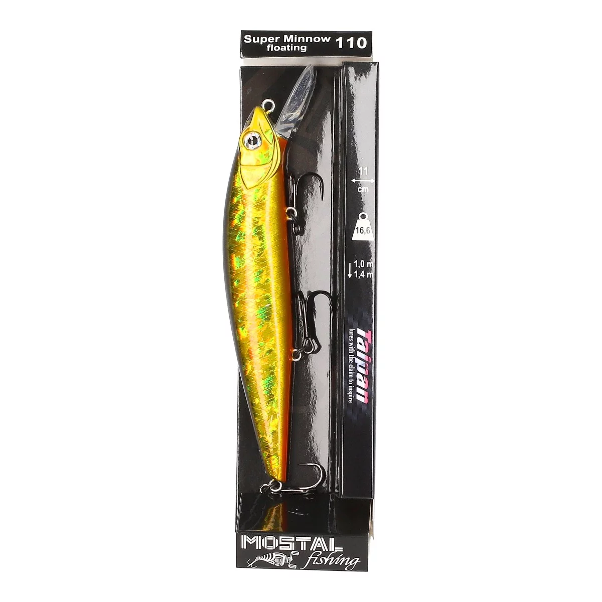 TAIPAN Super Minnow Gold Shiner 110mm