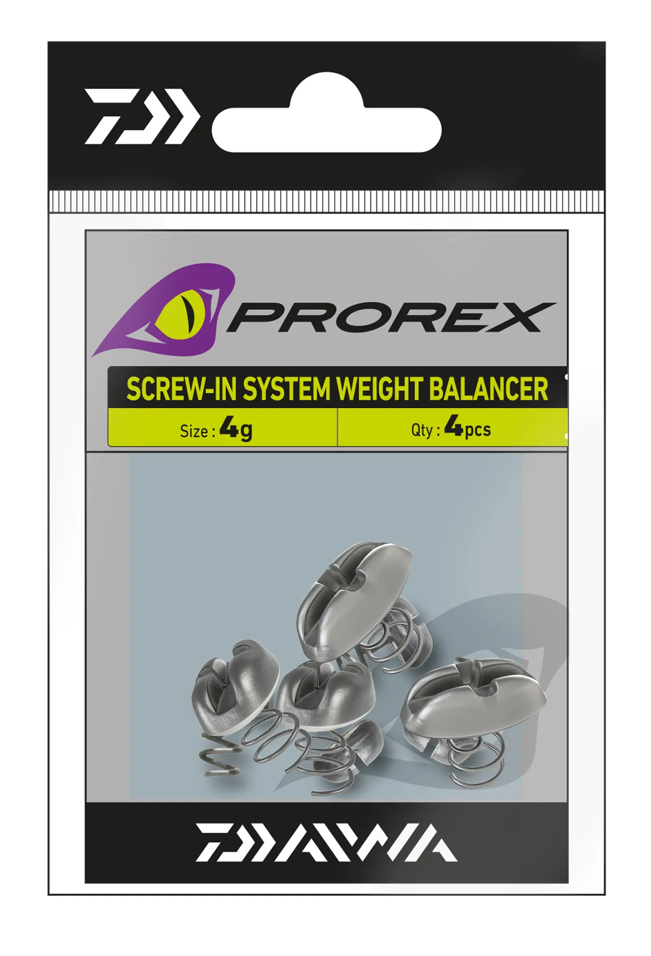 DAIWA Prorex Screw-In Weight Balancer 12.0g 3Stk.
