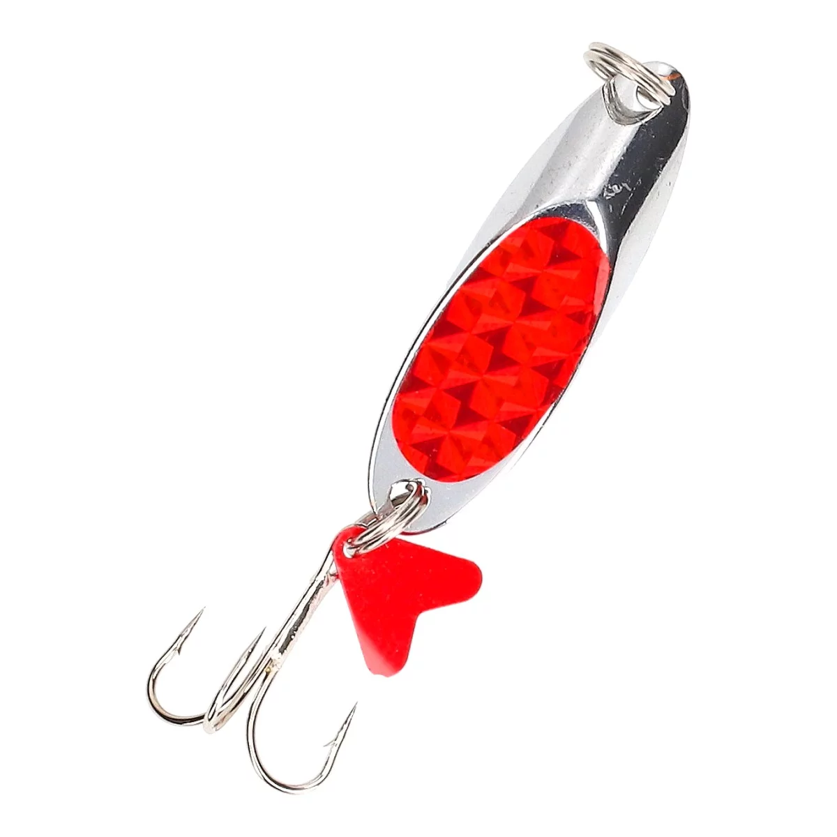 MOSTAL Disc Spoon Silver Organge Flex 5, 27g/5.5cm — red flex 32.0