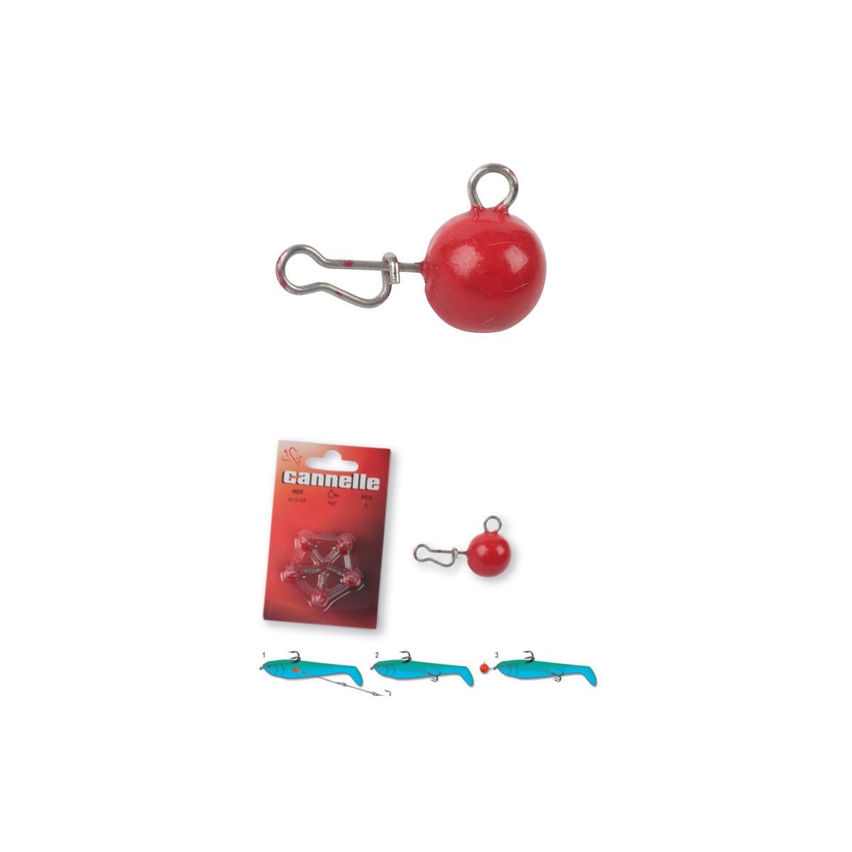 Cannelle Rundblei 20g rot 5st. 415-20