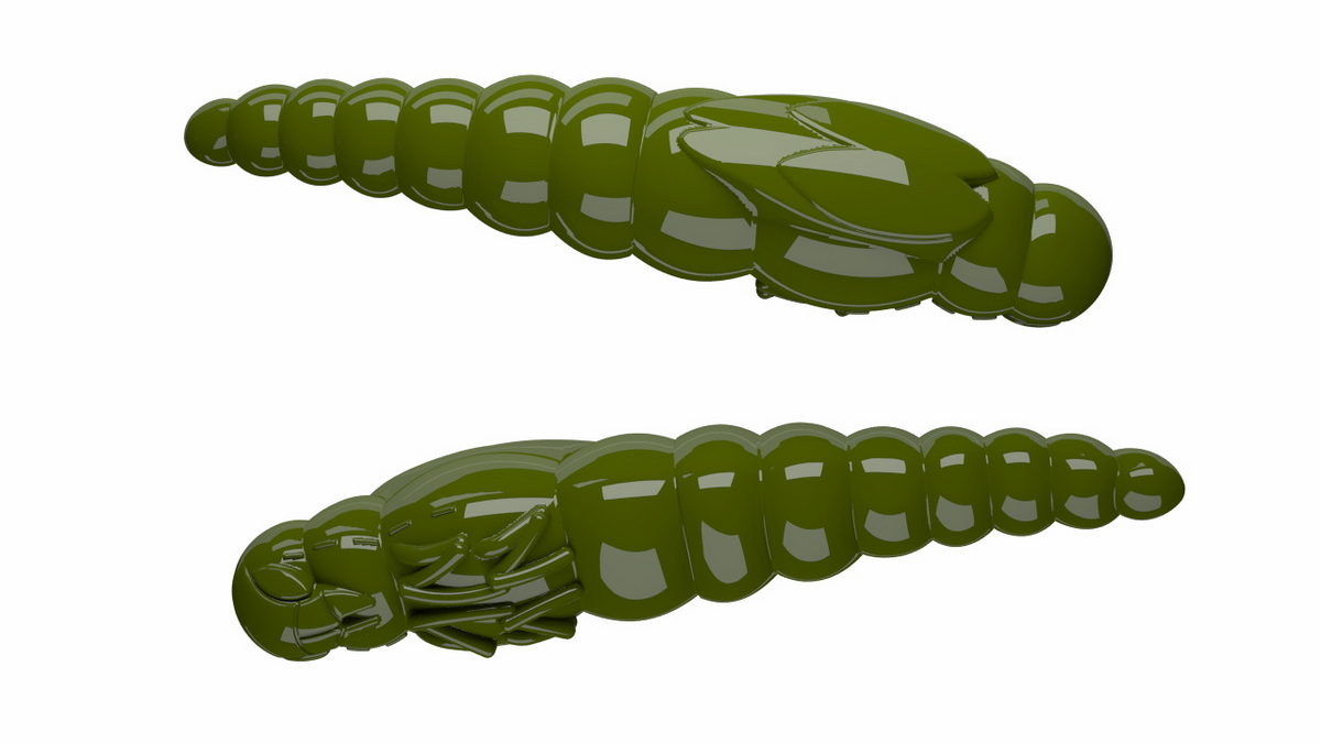 LIBRA LURES Largo Slim 28 Cheese 040-black 15st, Forellenköder, schwimmend und aromatisiert — 2.80 Olive Krill