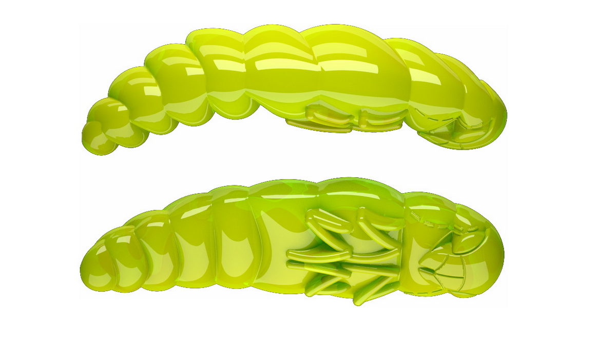 LIBRA LURES Largo 35 Cheese 040-black 10st, Forellenköder, schwimmend und aromatisiert — 3.00 Apple Green Cheese