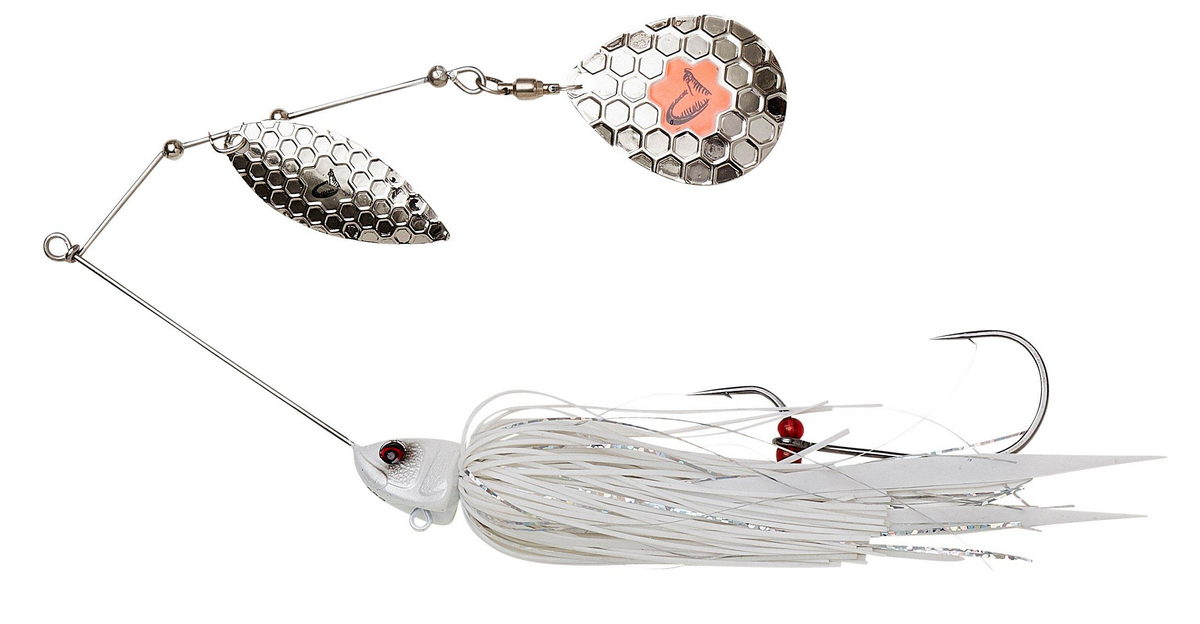 SAVAGE GEAR Da Bush Spinnerbait 16cm 32g S White Silver SAVAGE GEAR Da Bush Spinnerbait 16cm 32g S White Silver