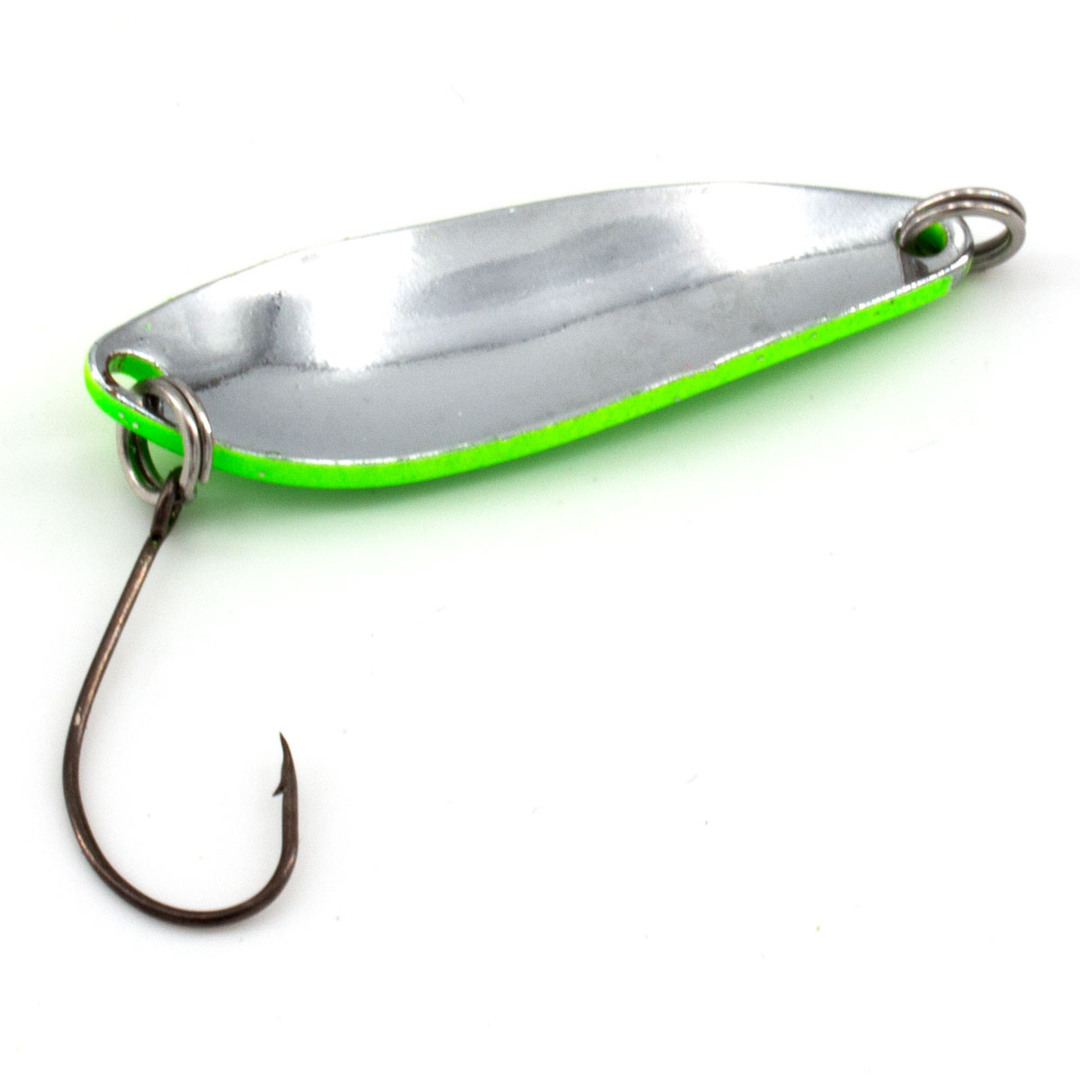 EFT Trout Wave Spoon 3.5g green yellow glitter