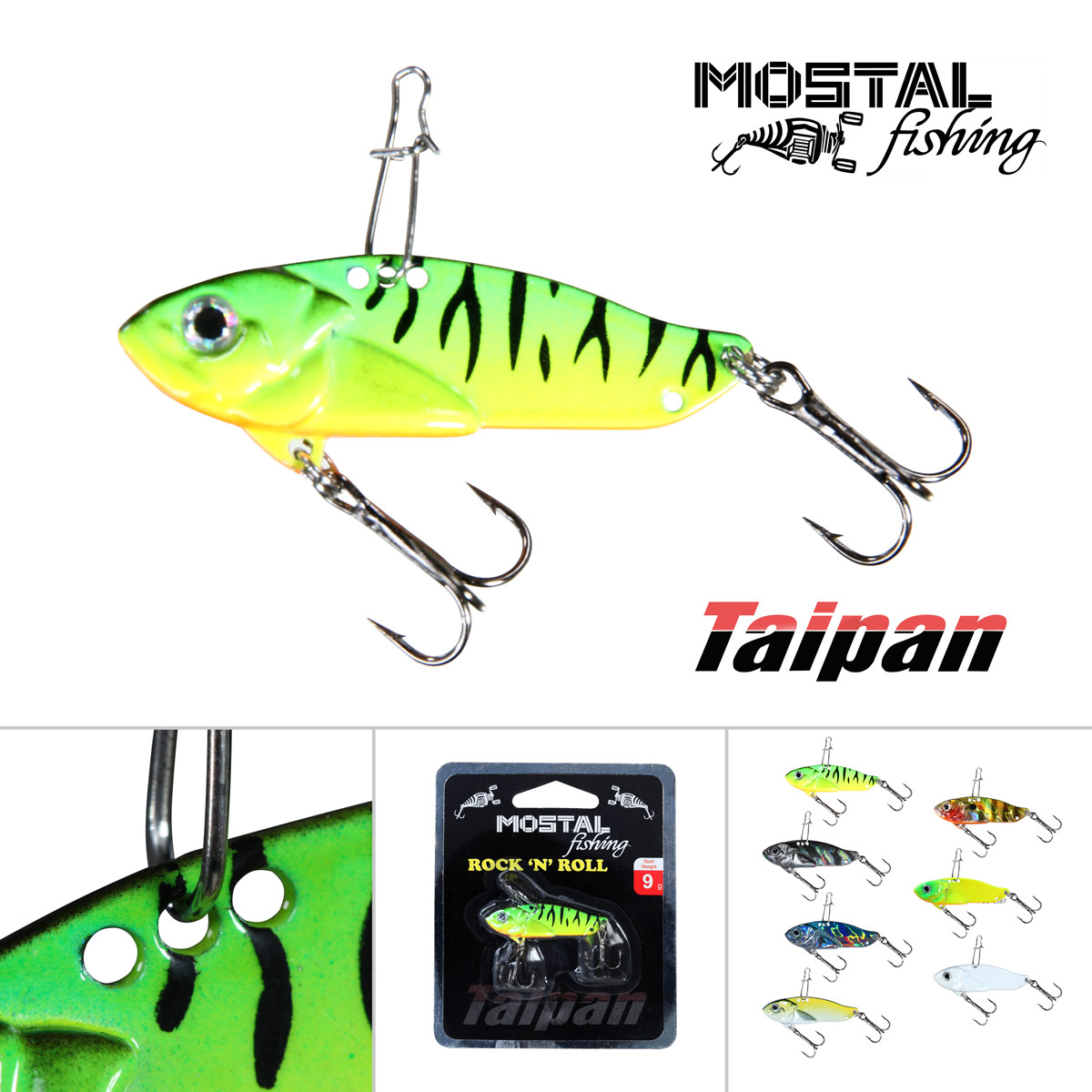 TAIPAN Mostal Rock 'n' Roll Zikade Vibrationsköder