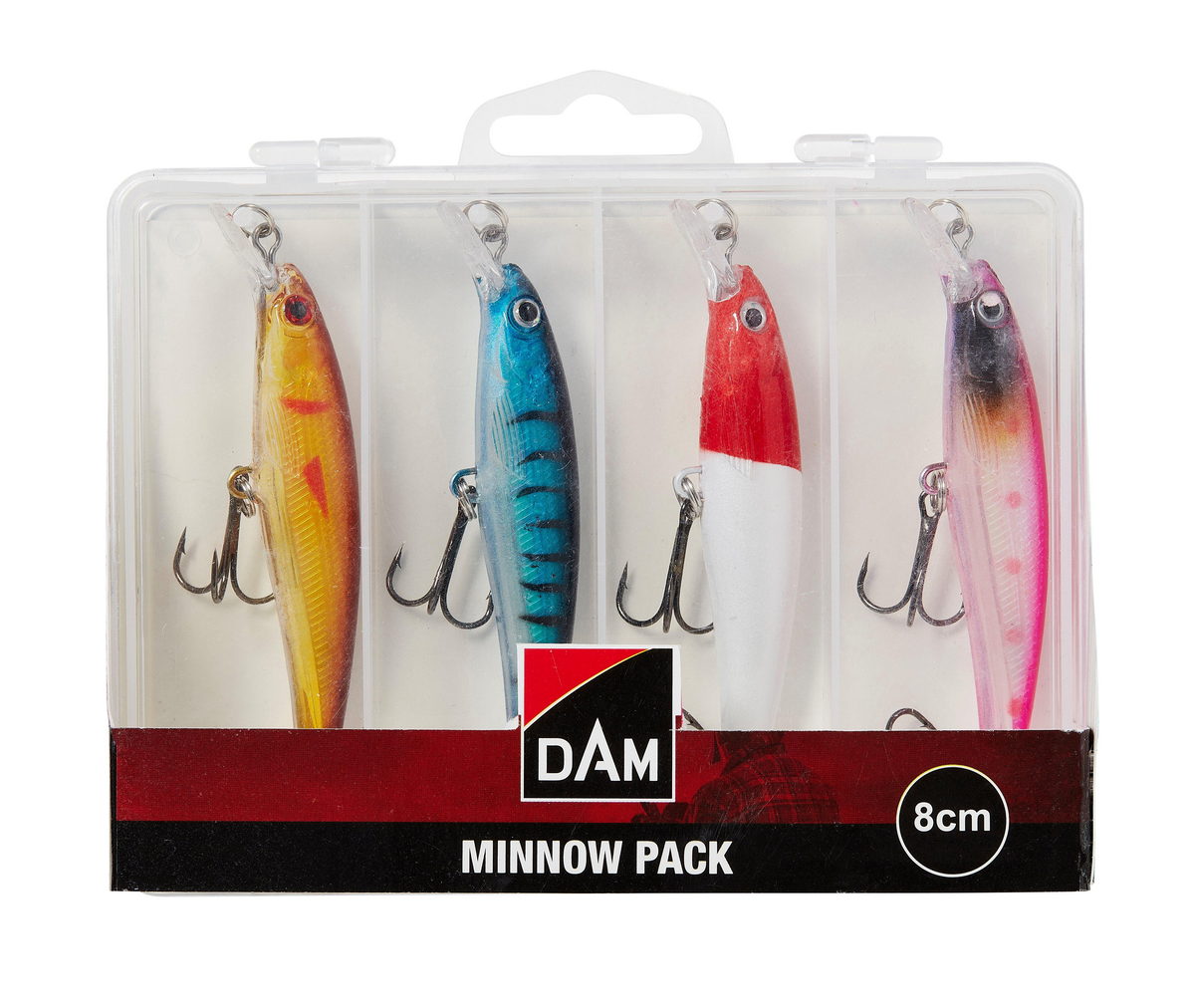 DAM Minnow Pack Inc. Box 8cm Assorted 8g