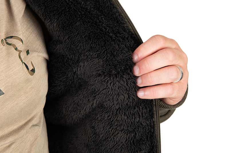 FOX Sherpa hooded Jacket Green/Black M Detailansicht