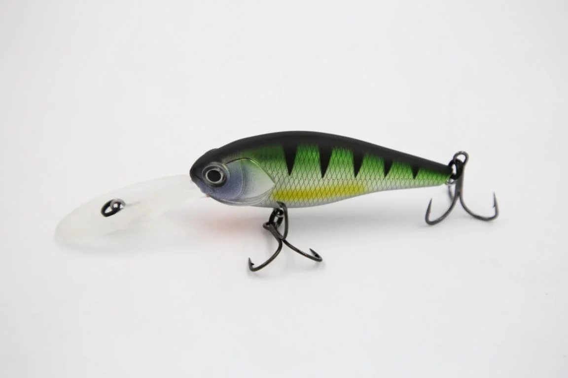 TAIPAN Diving Shad Chrome Black 62mm — 7.50 Green Perch