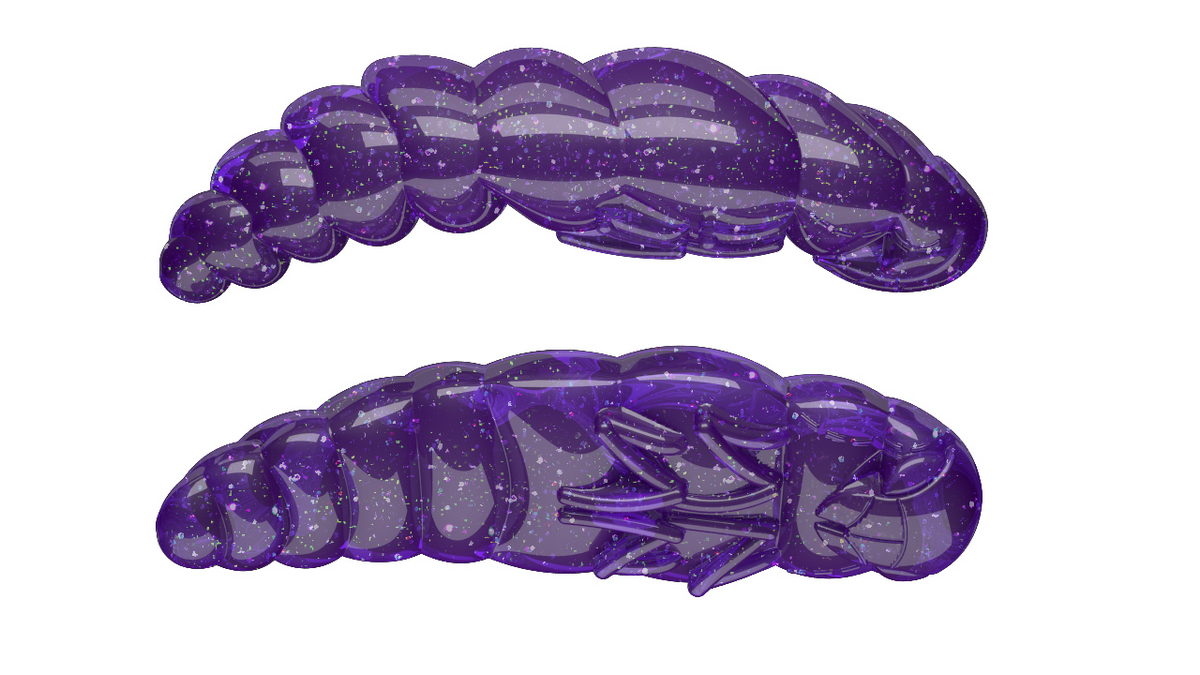 LIBRA LURES Largo 35 Cheese 040-black 10st, Forellenköder, schwimmend und aromatisiert — 3.00 Purple Glitter Cheese