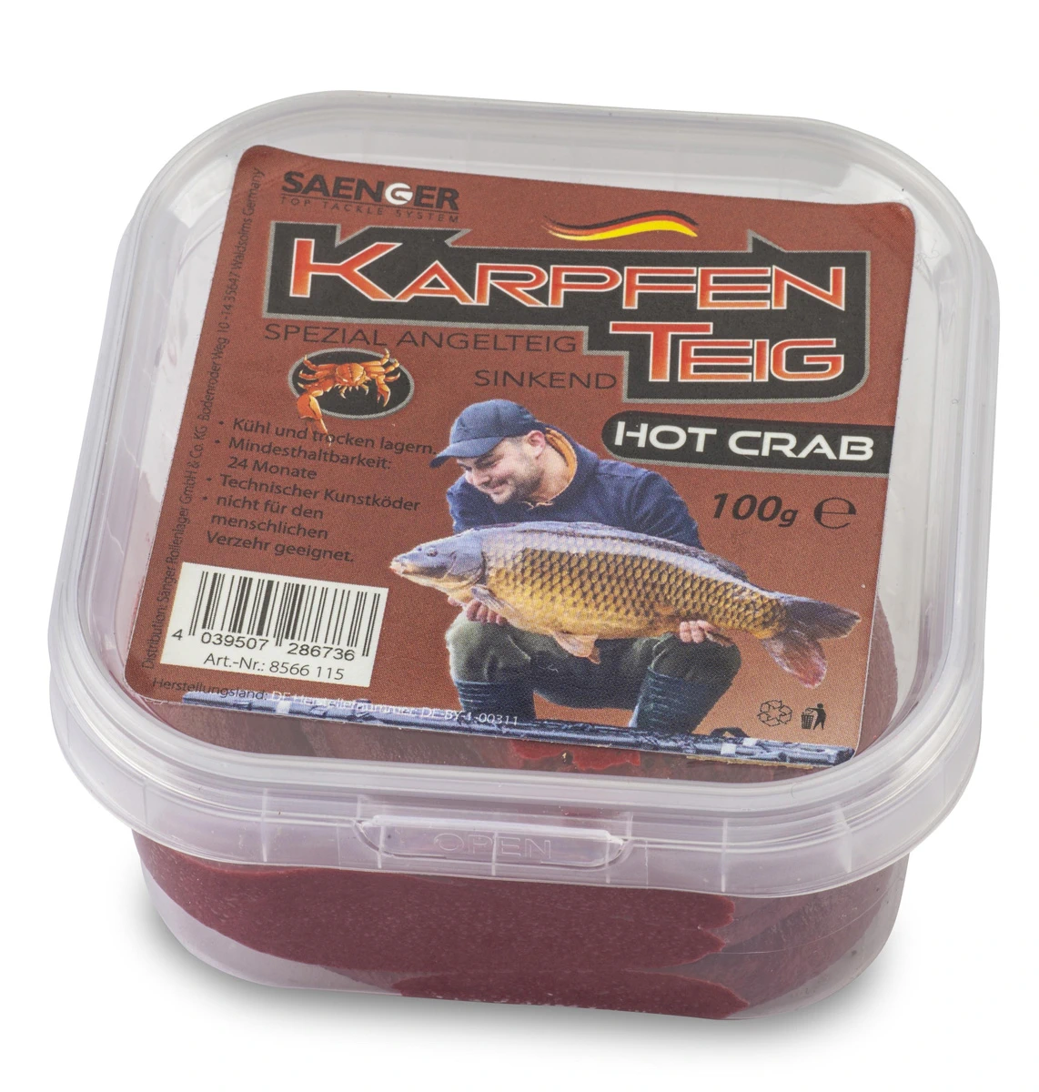 SÄNGER Karpfenteig 100g Scopex Vanille — Hot Crab