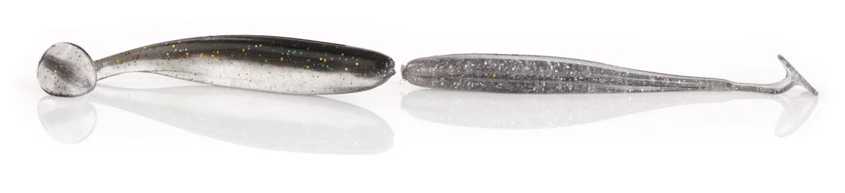 MOSTAL Taipan Shad 7.50cm Black Beauty Glitter 10 Stück Gummifische Shads