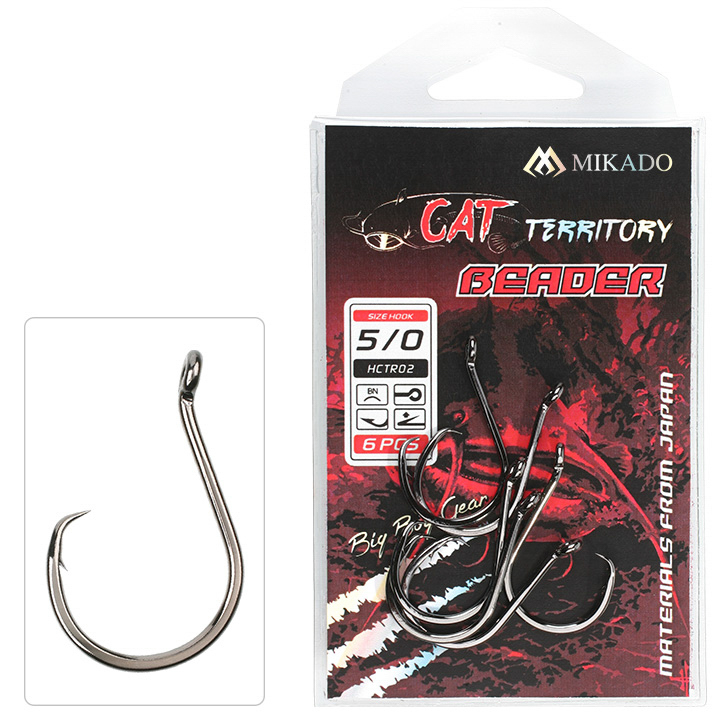 MIKADO Haken - Cat Territory - Beader Nr. 6/0 BN - 6st MIKADO Haken - Cat Territory - Beader Nr. 6/0 BN - 6st