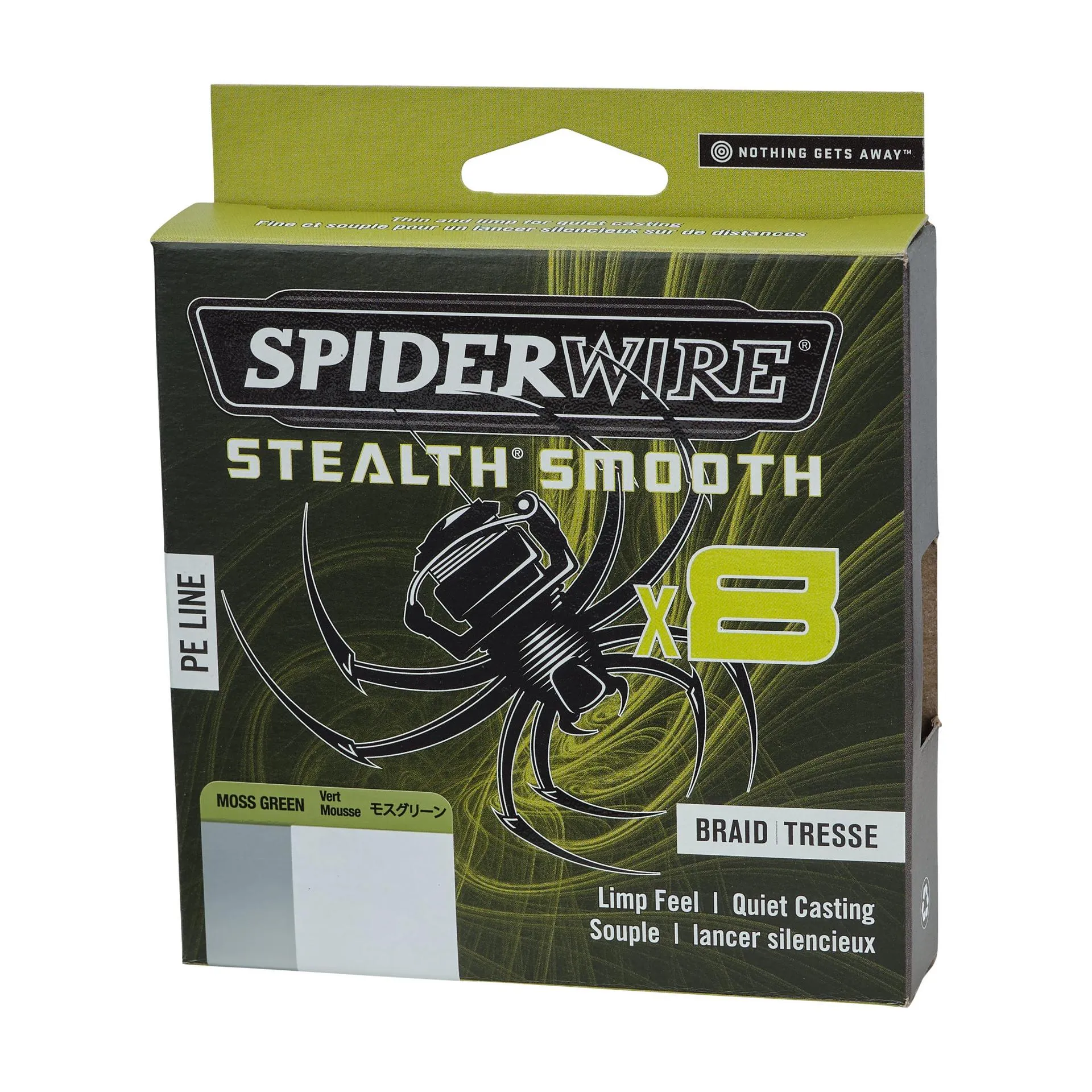SPIDERWIRE Stealth Smooth 8 Braid 0,07mm 150m Moss Green 6,0kg geflochten
