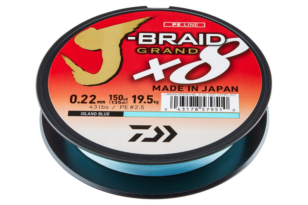 DAIWA J-Braid Grand X8 multi-color 0.06mm 5.00kg 150m DAIWA J-Braid Grand X8 multi-color 0.06mm 5.00kg 150m