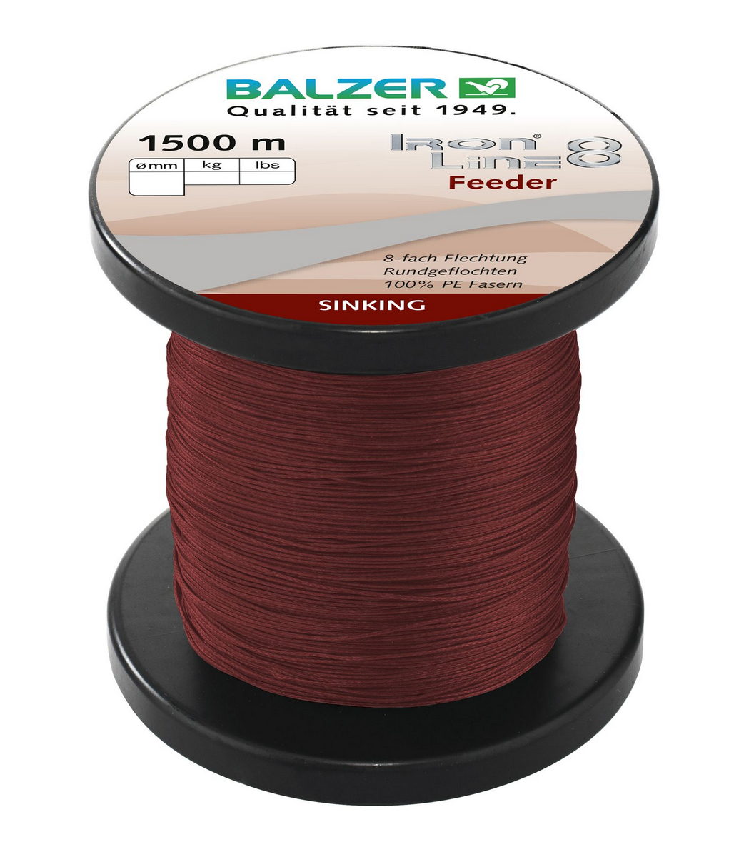 BALZER Iron Line 8 Feeder, geflochtene Angelschnur, braided line